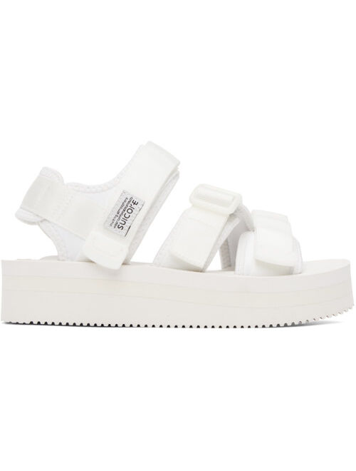 Suicoke White KISEE-VPO Sandals