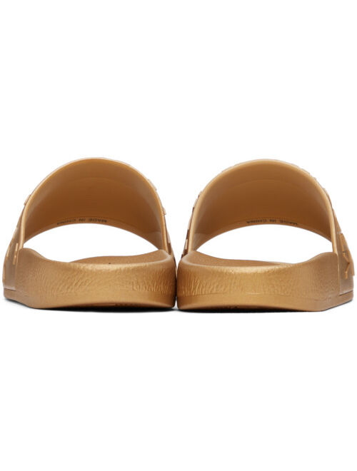 Versace Jeans Couture Gold Logo Slides