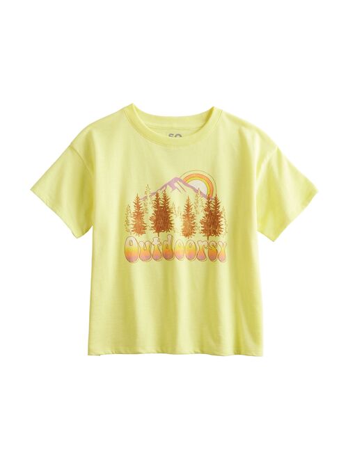 Girls 6-20 SO Boxy Graphic Tee in Regular & Plus Size