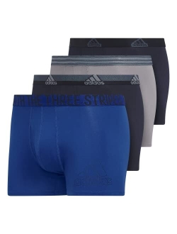 Stretch Cotton Trunks Underwear 4-Pack