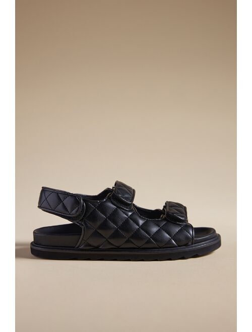 Pilcro Quilted Slingback Sandals