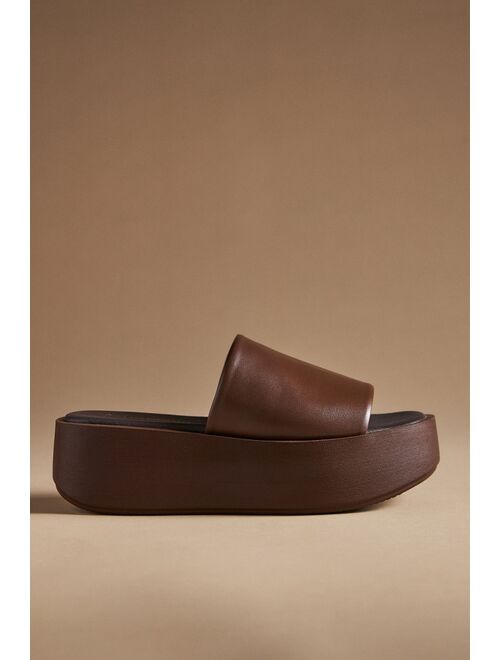 By Anthropologie Platform Slide Sandals