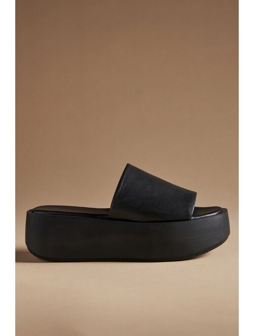 By Anthropologie Platform Slide Sandals