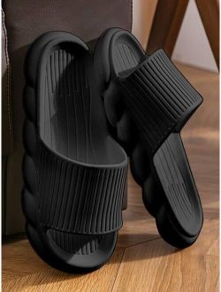 Men Minimalist Textured Slides