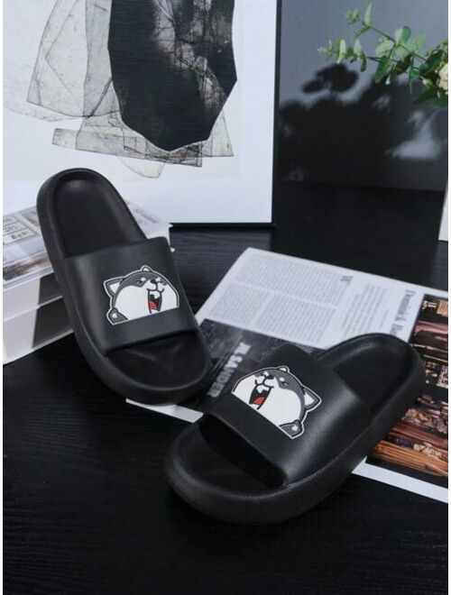 Fashionable Slides For Men Minimalist Single Band EVA Slippers