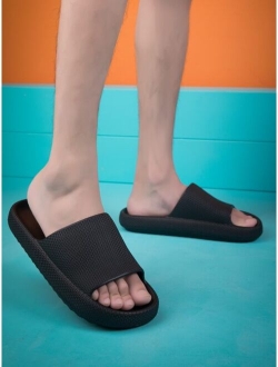 Fashion Slides For Men Single Band EVA Slippers