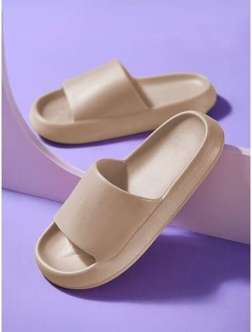 Men Minimalist Single Band Slides Fashion Slippers