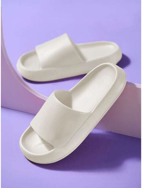 Men Minimalist Single Band Slides Fashion Slippers