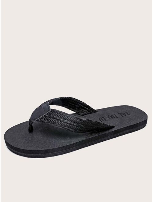 Men Minimalist Toe Post Flip Flops Outdoor Fabric Flip Flops