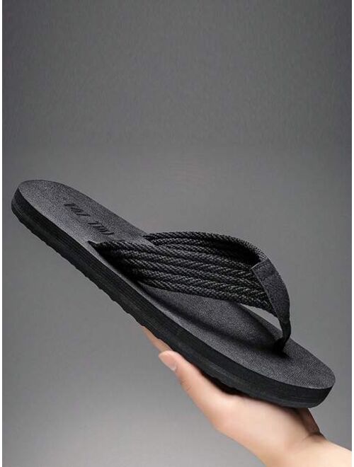 Men Minimalist Toe Post Flip Flops Outdoor Fabric Flip Flops