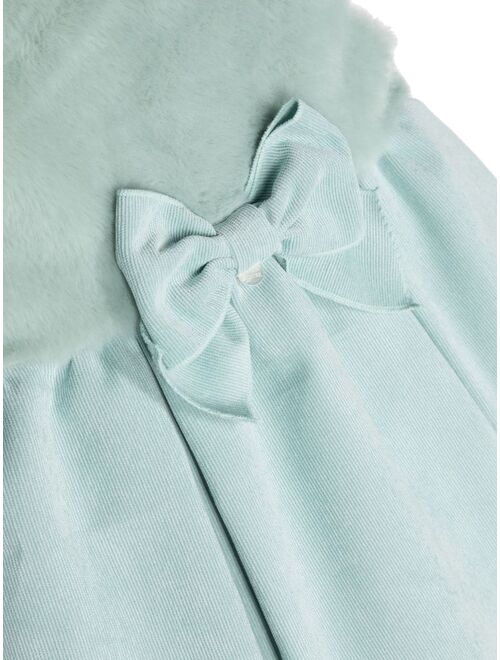 Lapin House bow-detail pleated dress