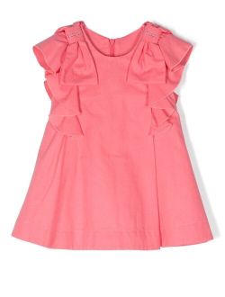 ruffled-detail sleeveless dress