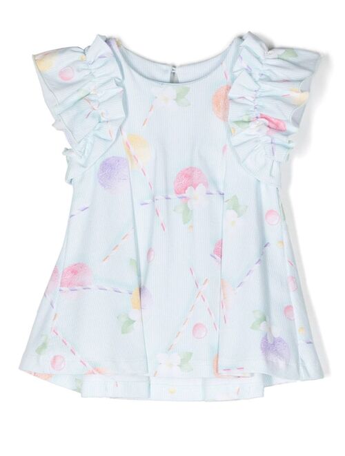 Lapin House floral-print sleeveless dress