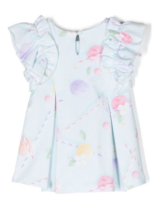 Lapin House floral-print sleeveless dress