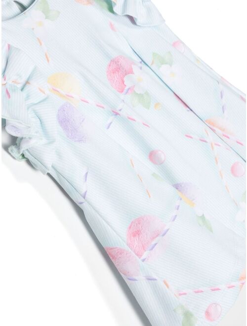 Lapin House floral-print sleeveless dress