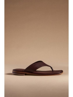 By Anthropologie Leather Thong Sandals
