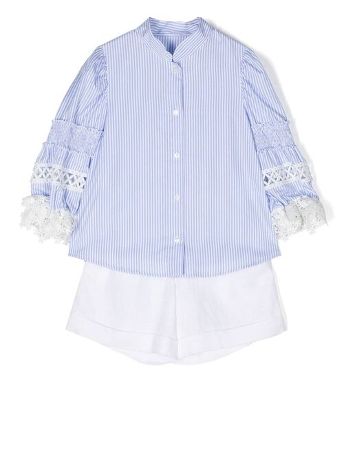 Lapin House striped shorts set