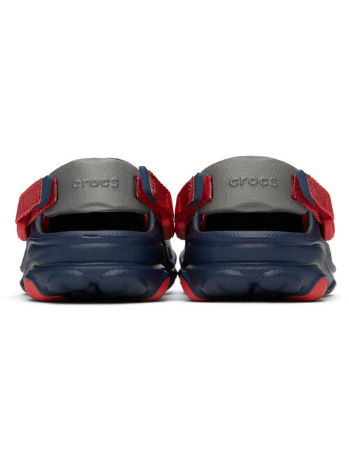 CROCS Kids Navy & Red All Terrain Clogs