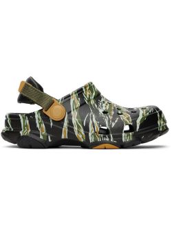 Kids Black All-Terrain Camo Clogs