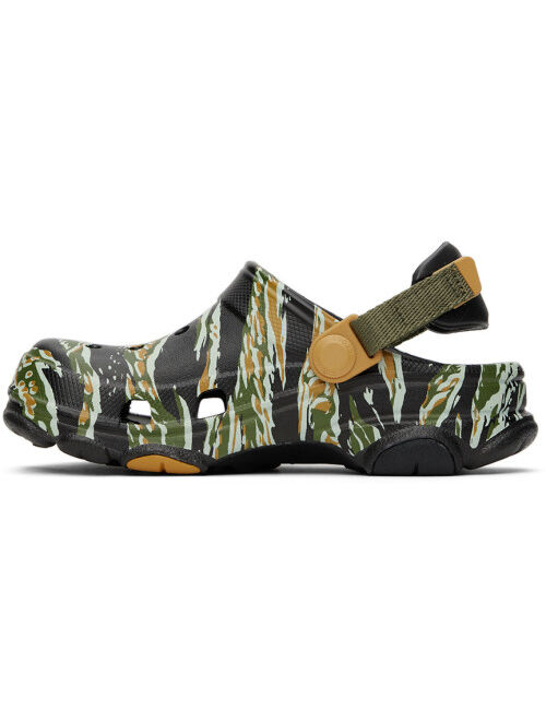 CROCS Kids Black All-Terrain Camo Clogs