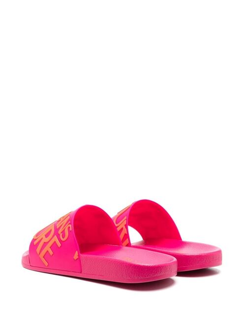 Versace Jeans Couture logo-print slides