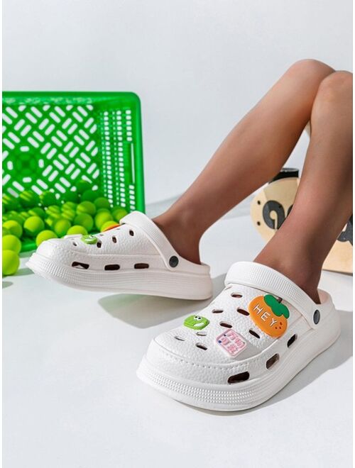 Women Cartoon Decor Vented Clogs EVA Slingback Fashion Clogs