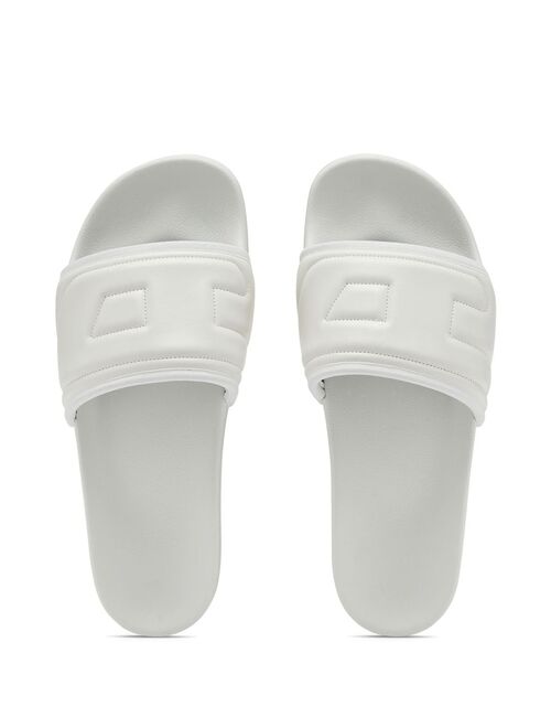 Diesel logo-embossed slides