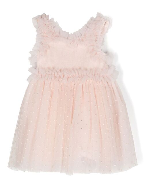 Lapin House ruffled tulle dress