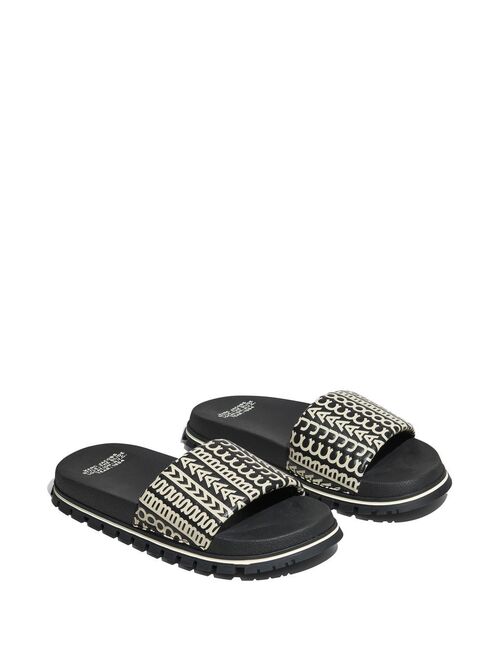 Marc Jacobs monogram print slides