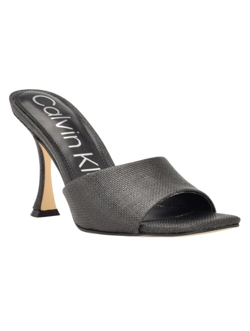 CALVIN KLEIN Women's Bradon Slip-On Dress Heeled Sandals