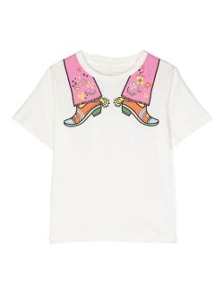 Kids graphic-print cotton T-shirt