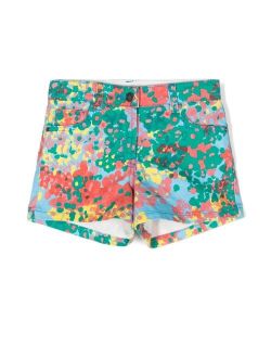 Kids abstract-print short shorts