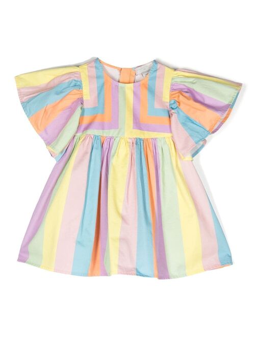 Stella McCartney Kids striped midi dress