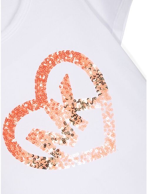 Michael Kors Kids sequin-embellished cotton T-Shirt