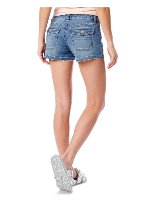 UNIONBAY Juniors' Delaney Stretchy Mid Rise Jean Shorts