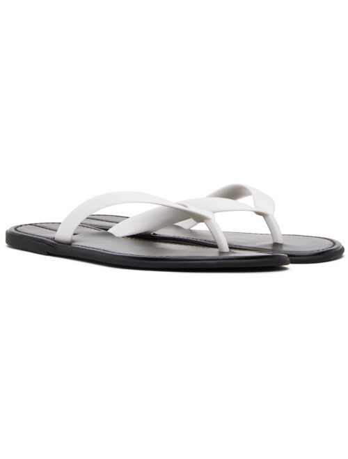 The Row White & Black Beach Sandals