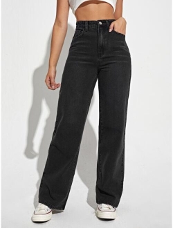 High Waist Wide Leg Jeans