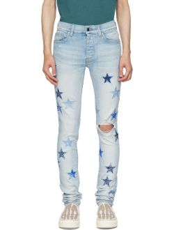 Blue Bandana Star Denim Jeans