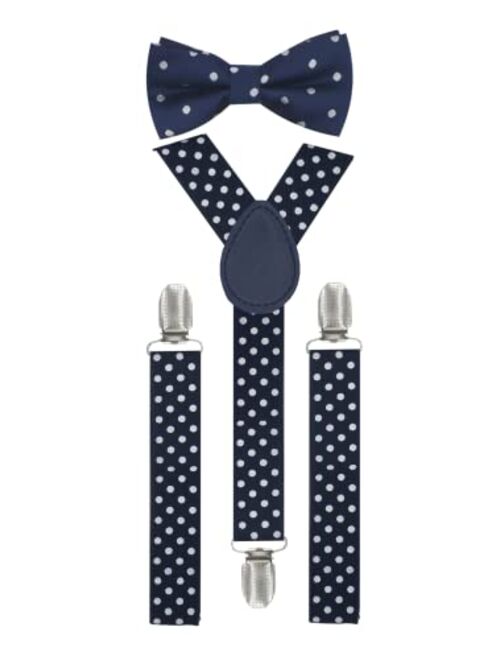 Gymboree trilece Kids Boys Suspenders Bow Tie Set Adjustable Y Back Child Toddler Suspenders Bowtie