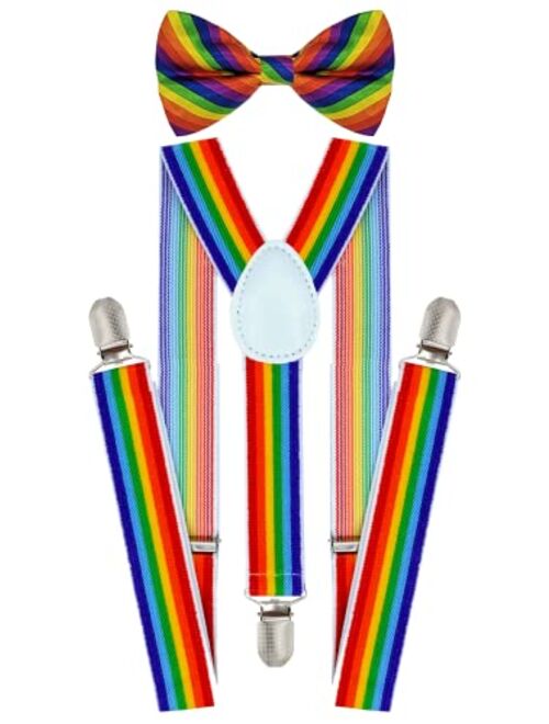 Gymboree trilece Kids Boys Suspenders Bow Tie Set Adjustable Y Back Child Toddler Suspenders Bowtie