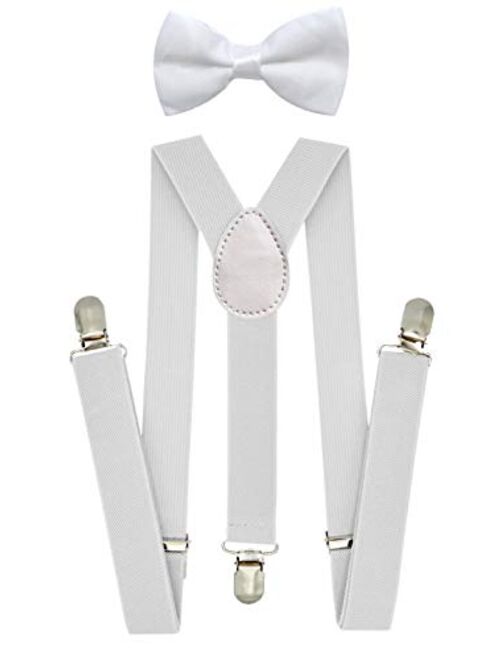 Gymboree trilece Kids Boys Suspenders Bow Tie Set Adjustable Y Back Child Toddler Suspenders Bowtie