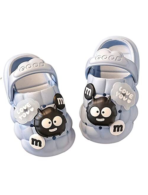 Tellrain Bubble Slides for Kids Sandals Funny Cartoon Cloud Slides Non Slip Bathroom Pillow Slipper Girls Boys Summer Beach Sandals