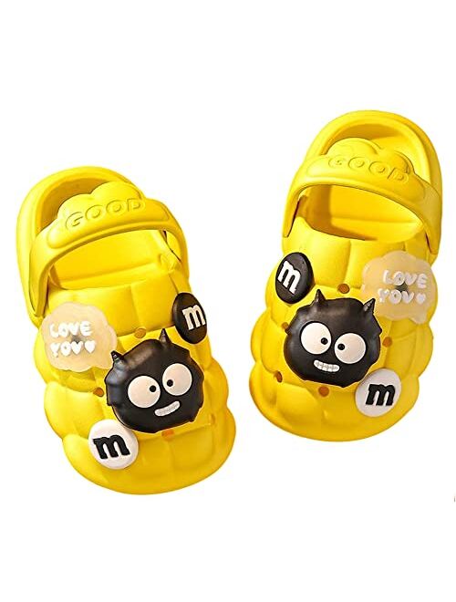 Tellrain Bubble Slides for Kids Sandals Funny Cartoon Cloud Slides Non Slip Bathroom Pillow Slipper Girls Boys Summer Beach Sandals