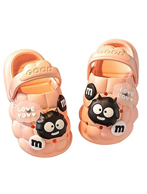 Tellrain Bubble Slides for Kids Sandals Funny Cartoon Cloud Slides Non Slip Bathroom Pillow Slipper Girls Boys Summer Beach Sandals