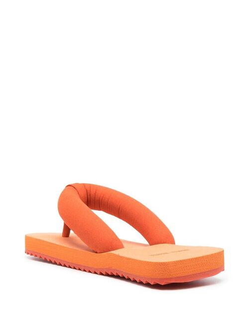 YUME YUME chunky square-toe flip-flops