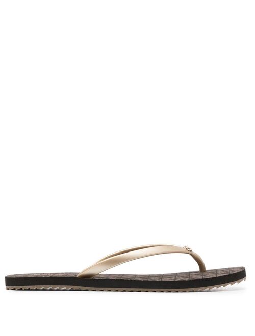 Michael Michael Kors Jinx monogram flip flops