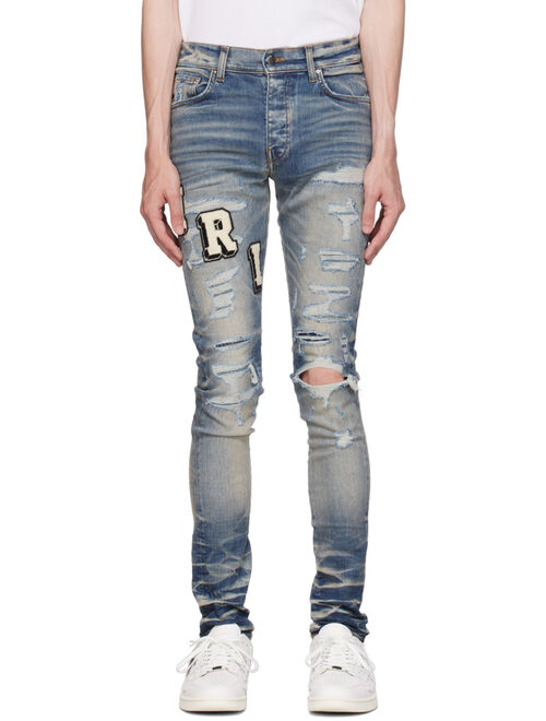 AMIRI Blue Varsity Jeans