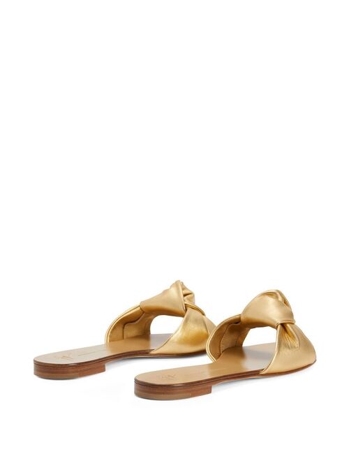 Giuseppe Zanotti Aycha knot flat sandals