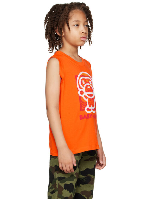 BAPE Kids Orange Baby Milo Tank Top