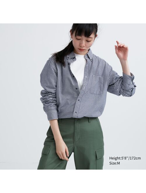 Uniqlo Flannel Checked Long-Sleeve Shirt